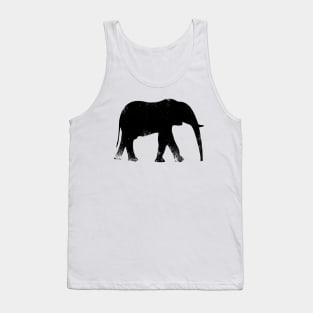 Elephant Jungle Safari Love Distressed Tank Top